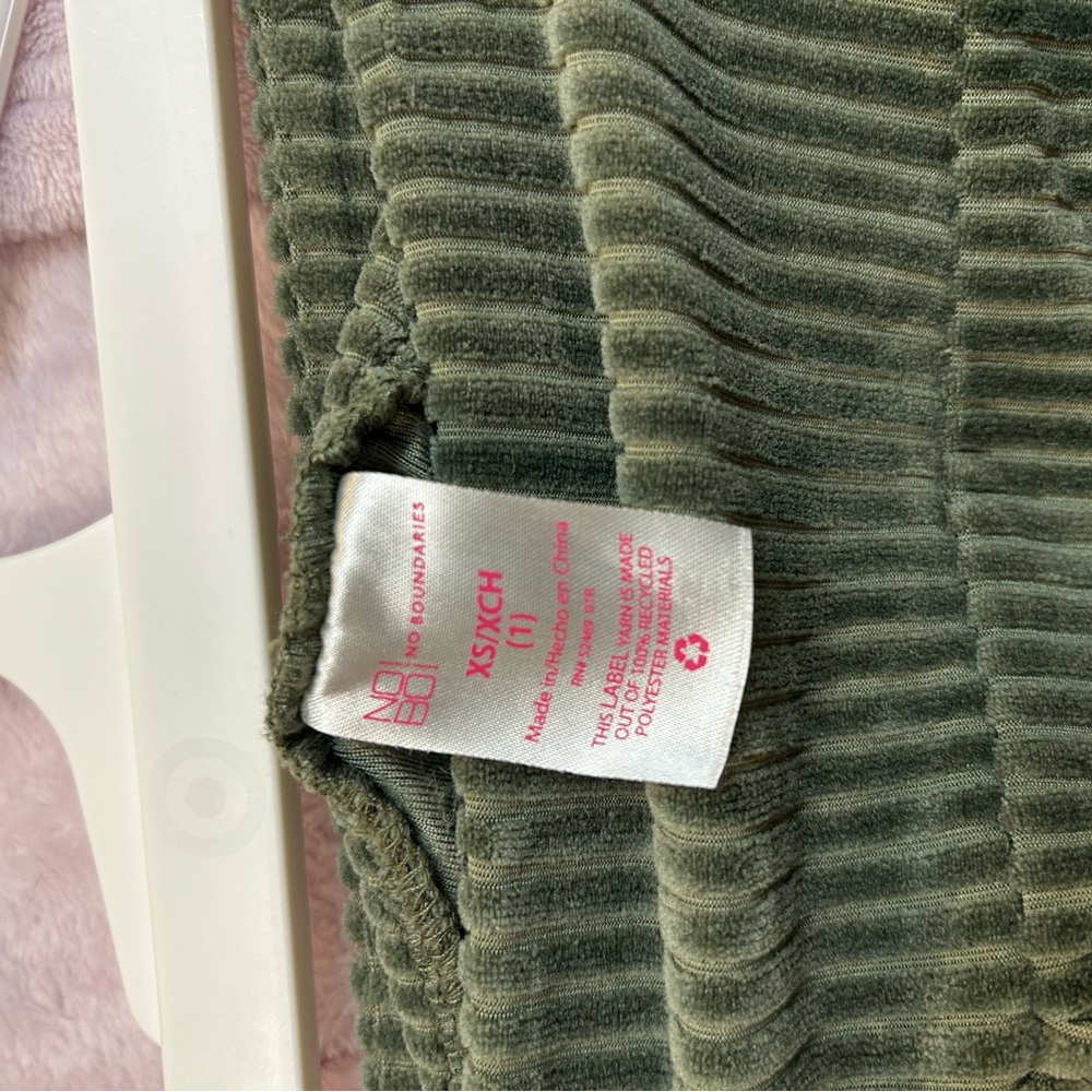 No Boundaries Ribbed Green Women's Jacket